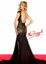 Load image into Gallery viewer, Mac Duggal Evening Prom Lace Dress 61041, Red size 10, Open Back
